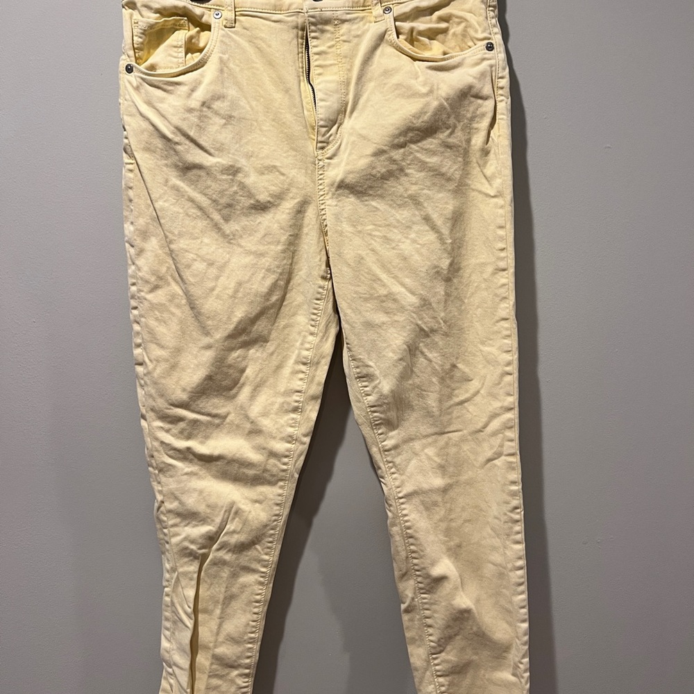 LOFT Light Yellow Pants